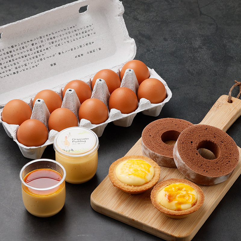 ショコラスイーツも定番人気スイーツも天美卵も、少しずつ色々なスイーツを楽しめるショコラにこにこセット