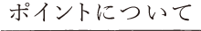 ポイントについて