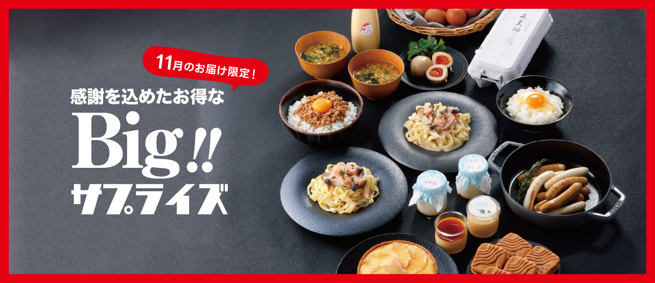 11月お届け限定のとってもお得なサプライズセット