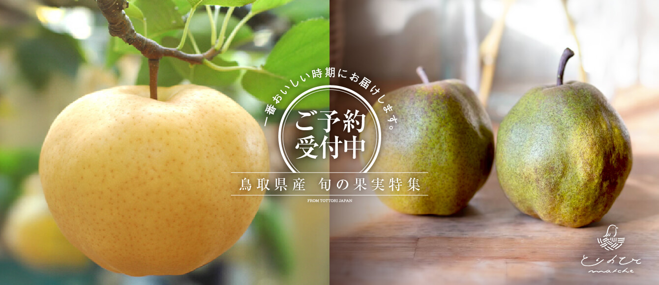「あたご梨」や「パス・クラサン」など旬の果物ご予約受付中！