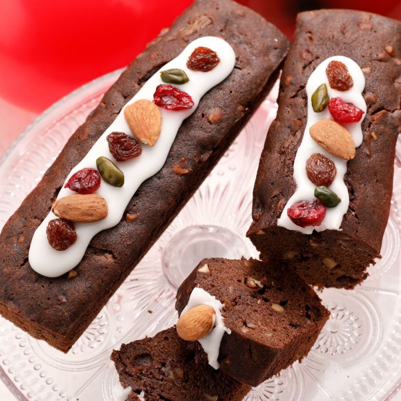 ショコラミニパウンドケーキ_有機ナッツやオーガニックチョコレートを使用