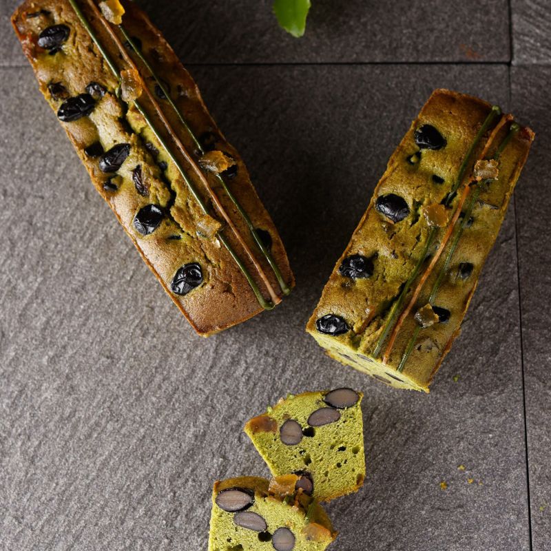 抹茶と黒豆のミニパウンドケーキ[冷凍]