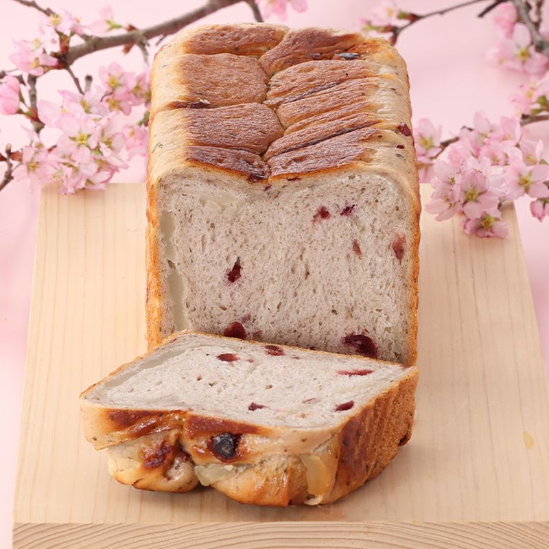 春のパンスイーツおたのしみセット[母の日カード付]_桜の白あん食パン